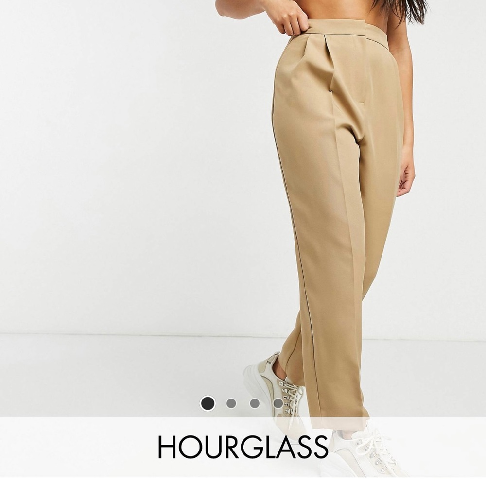 ASOS design hourglass tapered pants